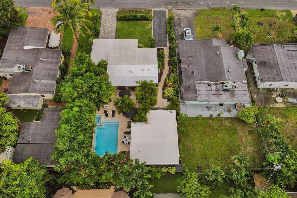 Stylish Tropical Oasis Hot Tub Pool Bbq Vila Fort Lauderdale Exterior foto